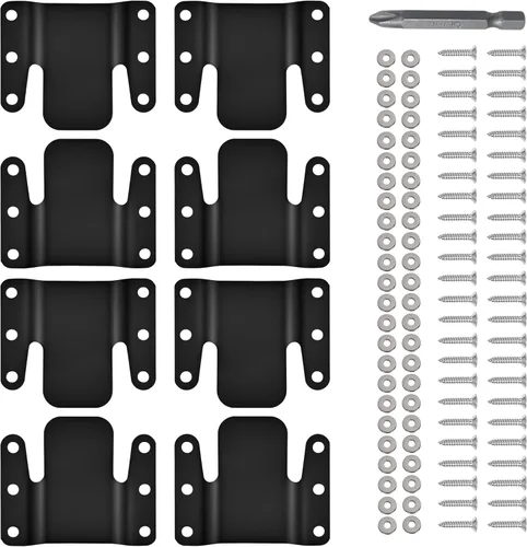 Vista 14 de 4 piezas de sofá seccional universal entrelazado, conectores de sofá seccionales, soporte de conector de sofá