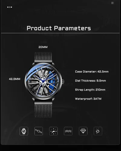 Vista 8 de SOLLEN Quartz Watches for Men, 3 ATM Waterproof Men's Wrist Watch, Business and Casual Dress Watch, Ideal Gift for Boys, Adults