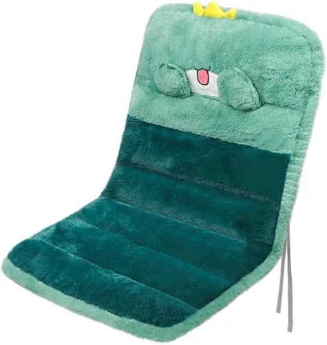 Vista 8 de XGOPTS Cojín de felpa suave de una sola pieza para silla, cojín de respaldo con lazos de fijación, almohadillas gruesas para silla de escritorio