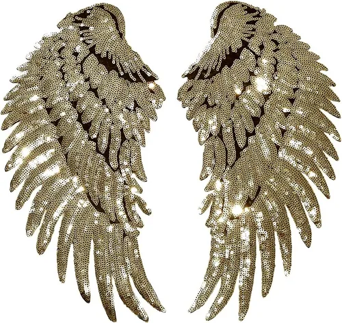 Vista 12 de LOCOMO Parche para coser con alas de ángel de lentejuelas grandes para decoración de ropa y chaqueta
