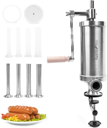 Vista 11 de Máquina de relleno vertical de acero inoxidable de 5 libras con 8 embudos de relleno y 1 pistón de silicona