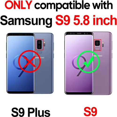Vista 2 de LeYi Funda para Galaxy S9 con 2 protectores de pantalla suave, anillo de metal protector de grado militar con función atril para teléfono Android