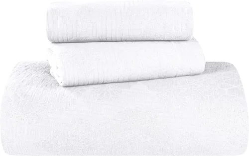 Vista 18 de Superior Juego de colcha de algodón de 2 piezas, diseño de círculos celtas, decoración de cama para el hogar, 1 funda de almohada, manta