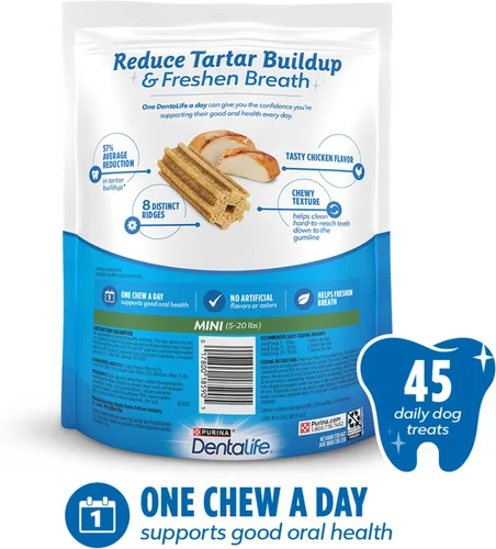 Vista 6 de Dentalife Daily Oral Care - Golosinas para perros pequeños, (2) bolsas