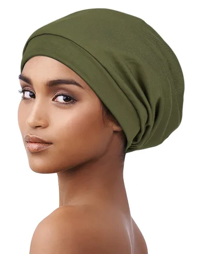 Vista 116 de Alnorm - Gorro con forro de satén y suave banda elástica para hombres y mujeres, talla única Se ajusta a la mayoría