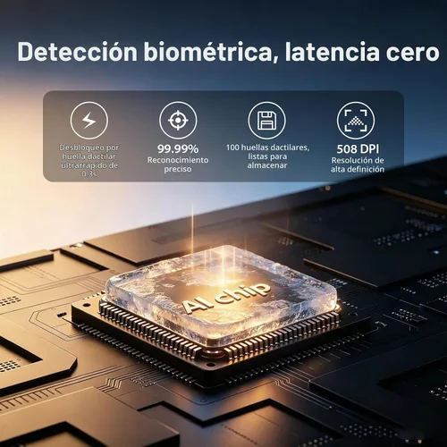Vista 5 de Cerradura de puerta de entrada sin llave, cerradura inteligente biquole con Negro