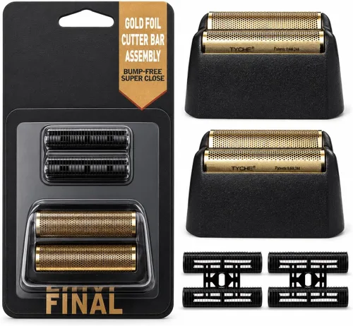 Vista 7 de Cabezales de repuesto para afeitado compatibles con Wahl 7031-100/7043-100 Foil&Cutter Paquete de 2 cuchillas de repuesto rojas de aluminio serie