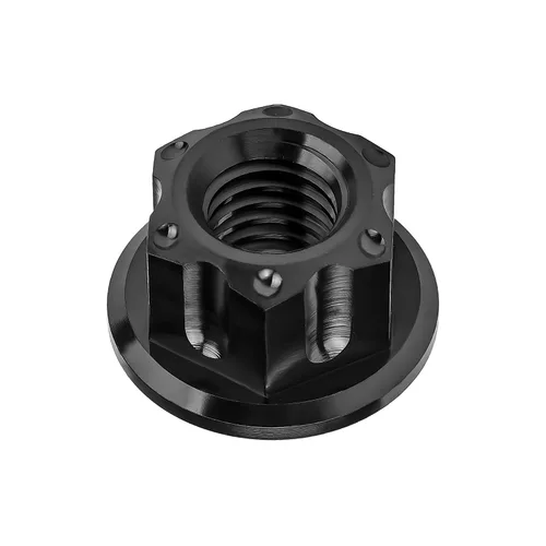 Vista 5 de Tuerca de perno de brida de titanio M6 M8 M10 M12 M14 M16 para bicicleta, motocicleta, eje trasero de automóvil, accesorios de modificación