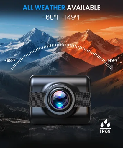 Vista 7 de Auto-Vox Cámara de respaldo de espejo retrovisor: Cámara de respaldo inalámbrica OEM HD de 4.3 '' con sistema de visualización inteligente