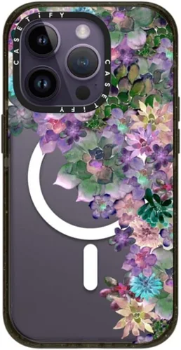 Vista 82 de CASETiFY Impact - Funda para iPhone 13 [protección contra caídas de 6.6 pies/compatible con Magsafe] Black Kingsnake, color negro transparente