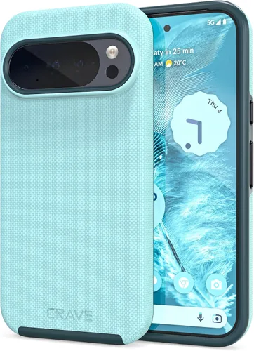 Vista 50 de Crave Funda para Pixel 5, Funda de la Serie de Protección Dual Guard para Google Pixel 5 - Aqua