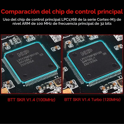 Vista 2 de BIGTREETECH SKR V1.4 Placa de control de 32 bits actualización SKR V1.3 placa base, compatible con TFT35/TFT35 E3/TFT70 pantalla táctil Mini12864
