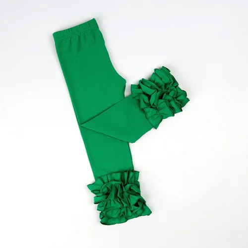 Vista 56 de HOOLCHEAN Leggings de algodón con volantes para bebés y niñas pequeñas