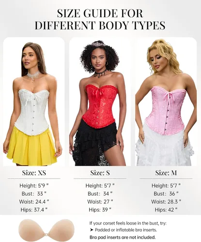 Vista 6 de SZIVYSHI Corsé para mujer, lencería moldeadora, body con cintura de encaje