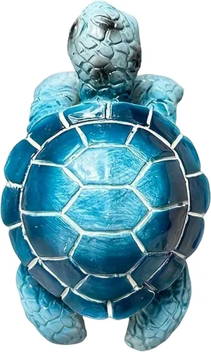 Vista 7 de Decoraciones de maceta de tortuga azul, tortuga marina colgante de resina para maceta, figura de tortuga, colgador de maceta, estatua pequeña