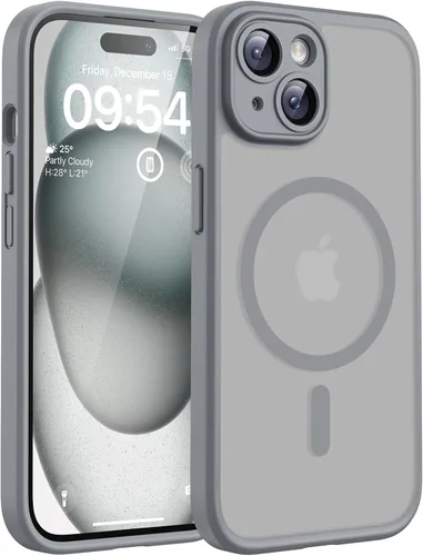 Vista 173 de TOCOL Funda para iPhone 11, compatible con Magsafe, protección completa de cámara, imanes integrados, protección contra caídas, funda translúcida