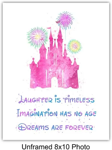 Vista 3 de Juego de decoración de pared con citas inspiradoras – Castle World, arte de pared motivacional para decoración de habitación, póster para niños