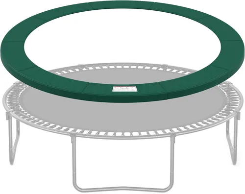 Vista 11 de SONGMICS Replacement Trampoline Safety Pad Mat, 10ft 12ft 14ft 15ft Standard Size, Spring Cover, UV-Resistant, Tear-Resistant, Edge Protection Verde