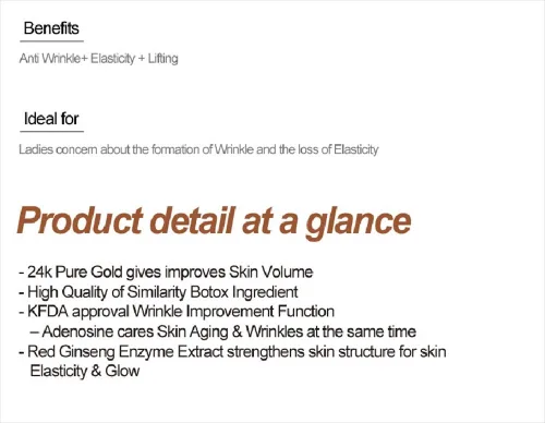 Vista 4 de BOTONIX - Crema natural antiedad de oro de 24 quilates y 8 péptidos para levantamiento facial y reafirmante con 1 paquete de papel secante