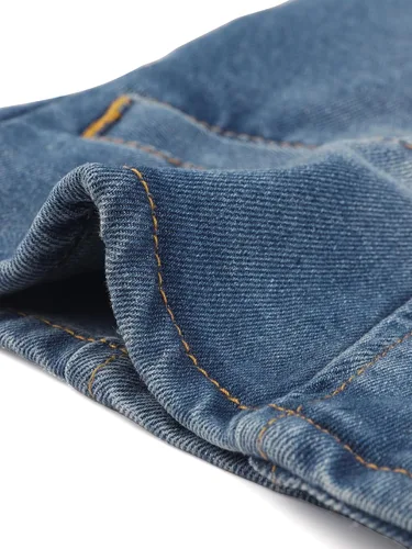 Vista 5 de Allegra K Chaleco de mezclilla para mujer, sin mangas, con cuello en V, lavado y desgastado