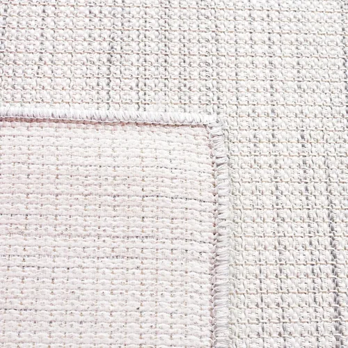 Vista 7 de SAFAVIEH Hampton Collection - Alfombra lavable para exteriores de 2 x 9 pies, color marfil y gris, no desprende pelusa y fácil de limpiar, ideal