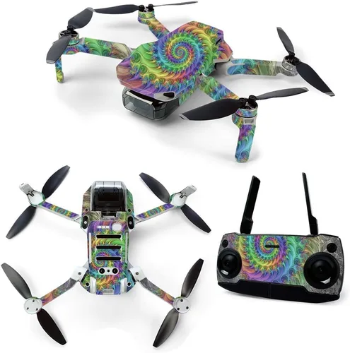 Vista 10 de MightySkins Skin para DJI Mavic Mini Drone Quadcopter portátil - Ácido Cubierta protectora de vinilo duradera y única Fácil de aplicar, quitar