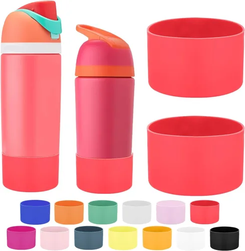 Vista 54 de Mity rain Bota de silicona 2PCS para botella de agua Owala FreeSip Malvavisco tímido