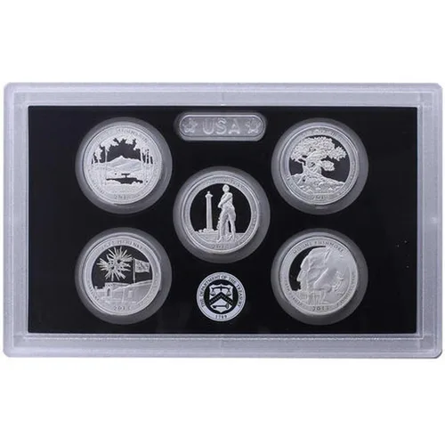 Vista 2 de 2013 Silver Proof Set Complete 14 Deep Cameo Proofs