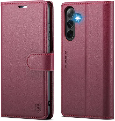 Vista 7 de FLIPALM - Funda tipo cartera para Samsung Galaxy A26 5G, color negro Titular de la tarjeta, bloqueo RFID, cuero PU Folio Flip, Kickstand, cubierta