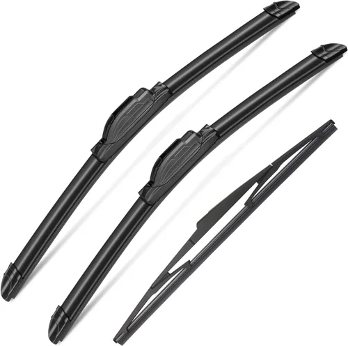 Vista 8 de 3 limpiaparabrisas para Jeep Wangler 2007-2017, Jeep Wrangler JK 2008-2018, equipo original de alta calidad para todo tipo de clima, 15 pulgadas, 15