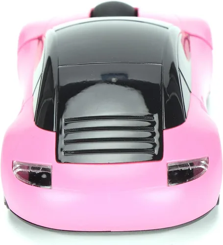 Vista 2 de Tbest Ratón inalámbrico con forma de automóvil, accesorios de computadora rosa en forma de automóvil, mouse inteligente con forma de carshaped