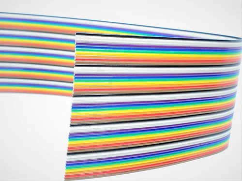 Vista 8 de Pc Accessories - Connectors Pro 4P 20 pies IDC 20' Color Arcoiris Cable de cinta plano para conectores de paso de 0.100 in (4P-20FT)