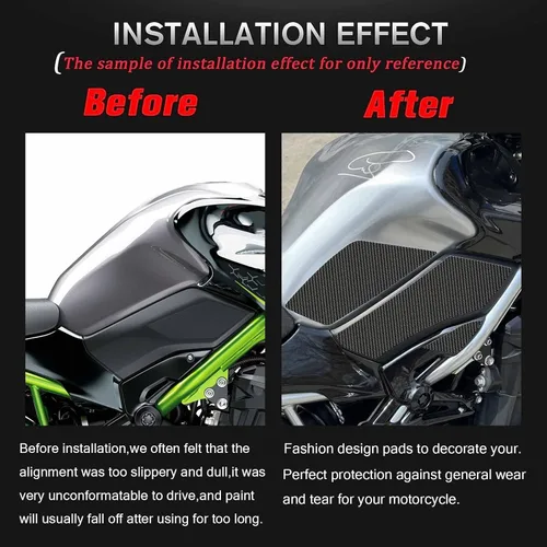 Vista 4 de Motocicleta compatible con KA-WA-SA-KI Z900 Z 900 Z-900 2017 2018 2019 2020 2021 2022 2023 almohadilla de carbono para depósito de combustible