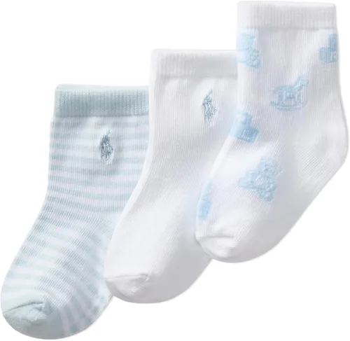 Vista 7 de Polo Baby Cable Texture Socks 3 Pair Pack