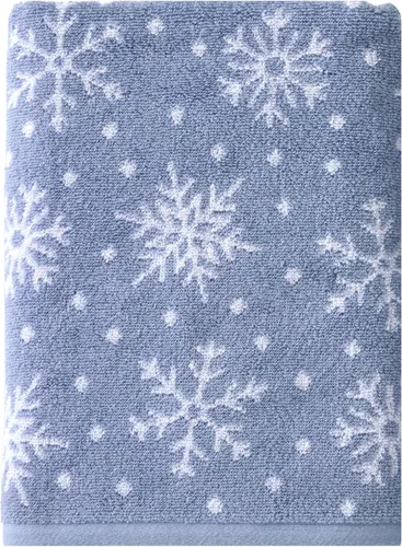 Vista 13 de SKL Home Toalla de baño de Navidad/Winter Fair Isle, color rojo