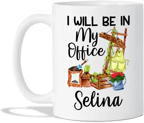 Vista 9 de Regalos personalizados para jardineros, taza de jardín con la frase "All I Need Is This Plant", taza de café para jardineros, taza para amantes