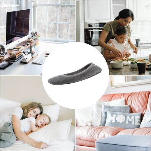 Vista 4 de isotoner - Pantuflas aterciopeladas estilo zapatillas de ballet con plantilla de memory foam, calzado cómodo para estar en casa