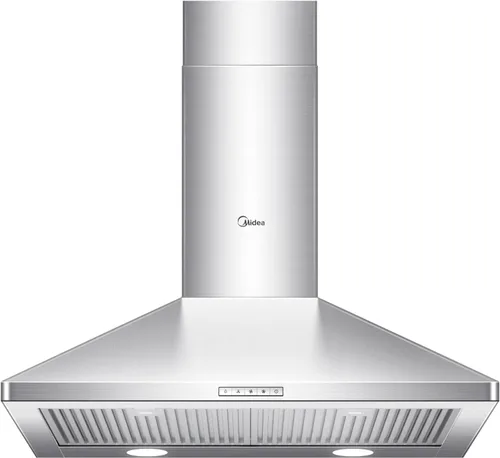 Vista 10 de Midea MVG30W8AST Campana extractora de ventilación de 30 pulgadas con conductos de montaje en pared con ventilador de escape de 450 CFM de 3