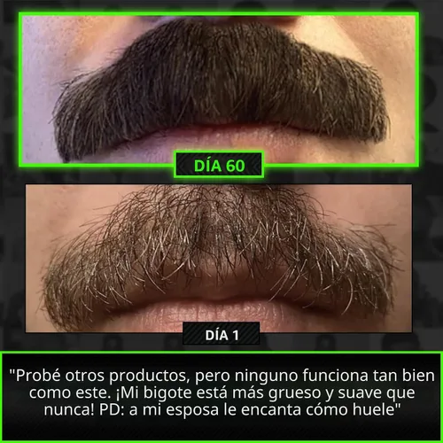 Vista 3 de Bálsamo de biotina para barba y bigote 2 veces más espesante, acondicionador vegano sin enjuague, suavizante natural, hidratante con aceite