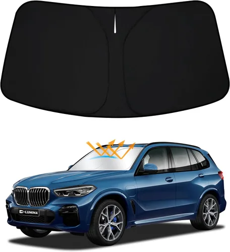 Vista 8 de D-Lumina - Parasol delantero Winshield para to-yota Tundra 2007-2021 Negro - Tundra 2007-2021