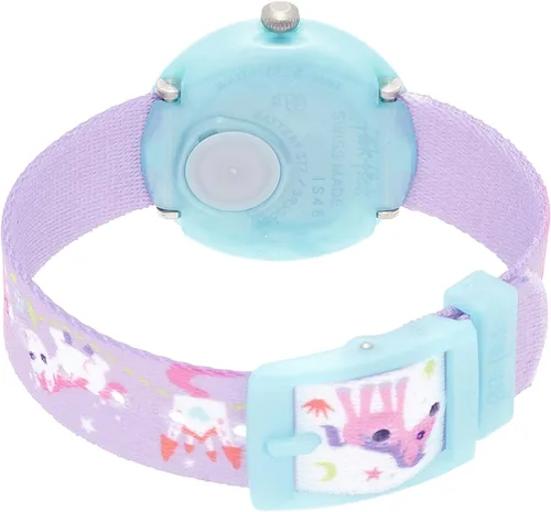 Vista 3 de Flik Flak MAGICAL UNICORNS Reloj unisex para niños (Modelo ZFBNP033), Púrpura, Moderno