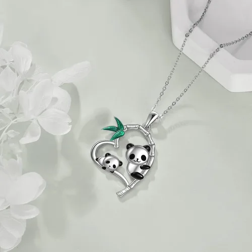 Vista 4 de AXELUNA Collar de vaca de cristal con círculo azul para mujer, plata de ley 925, regalo de vaca, joyería de cumpleaños para ella niña