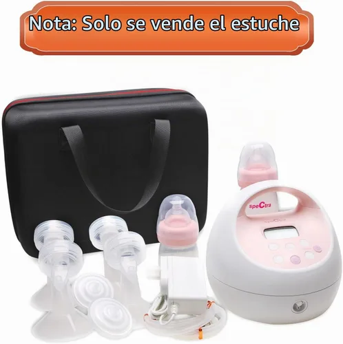 Vista 2 de LTGEM - Funda de viaje para extractor de leche eléctrico Spectra Baby USA S1 Plus / S2 Plus Premier (negro y azul)
