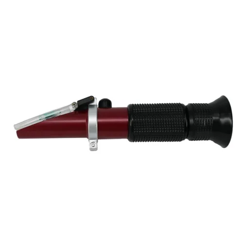 Vista 9 de 0 a 32% Brix Refractómetro de mano (revestimiento de teflón) con compensación automática de temperatura, refractómetro de mano Rhino con una funda