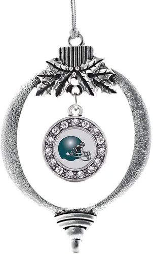 Vista 577 de Inspired Silver - Adorno de cromosoma 21 con dije de círculo de plata con joyas de circonita cúbica