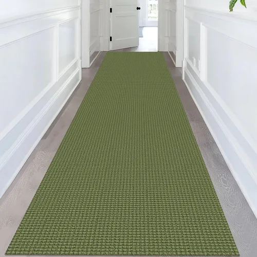 Vista 57 de KOZYFLY - Tapetes de pasillo, lavables, con respaldo de goma antideslizante, tapete de algodón para interiores, entrada, puerta trasera, habitación