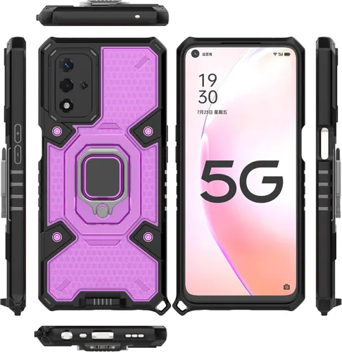 Vista 58 de Funda para 1+ Nord 2 5G, funda para OnePlus Nord 2 5G con funda de soporte, color azul