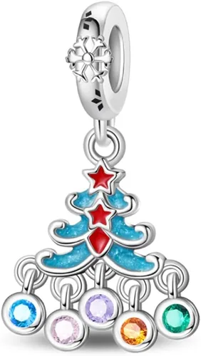 Vista 11 de Dijes de plata de ley 925 para pulseras, collares, colgante con circonitas cúbicas 5A dije charm para mujeres joyería DIY