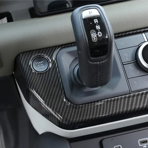 Vista 4 de Marco de botón de modo de aire acondicionado con control central ABS para Land Rover Defender 110 2020 Accesorios de coche