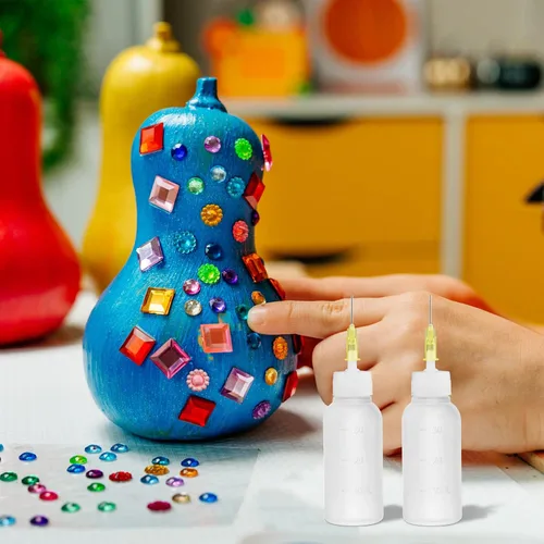 Vista 5 de Botella de pegamento de 30 ml con aplicador de punta de precisión, botella de aguja con punta de 14 ga, 16 ga, 18 ga, 20 ga, 25 ga, aplicador